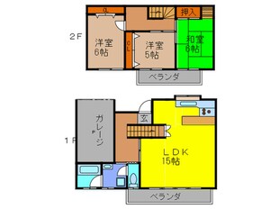 ふか喜花屋敷住宅の物件間取画像